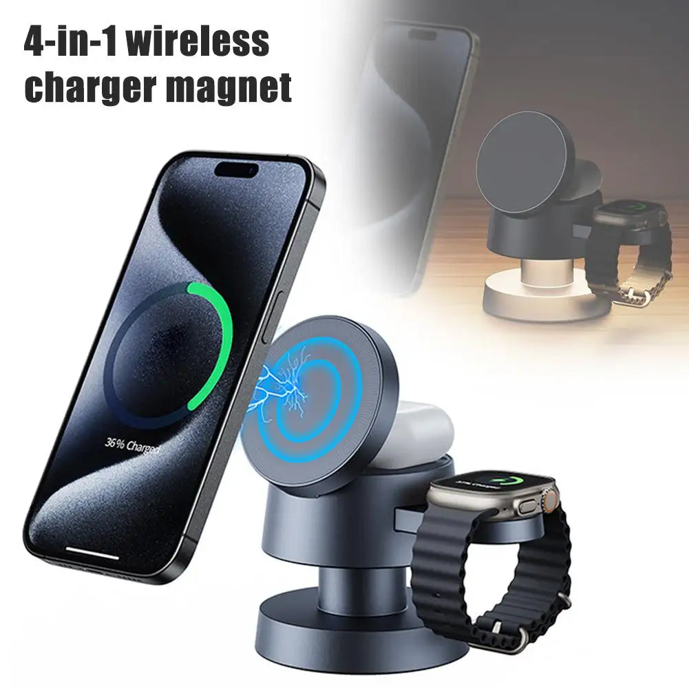 Mushroom 4-in-1 MagSafe Wireless Charger & Night Light